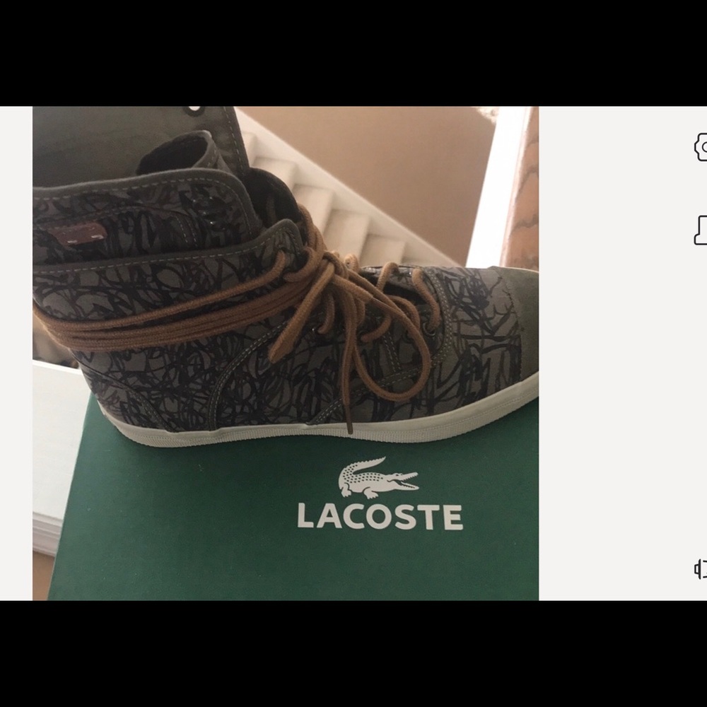 Lacoste Rene khk men’s size is 8.5
